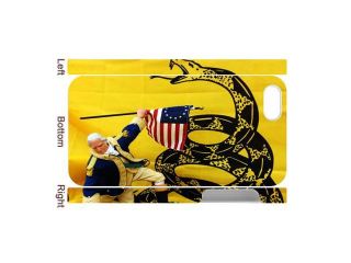 3D Print Don't Tread On Me By Metallica Theme Case Cover for iPhone 4/4S   Personalized Hard Cell Phone Back Protective Case Shell Perfect as gift