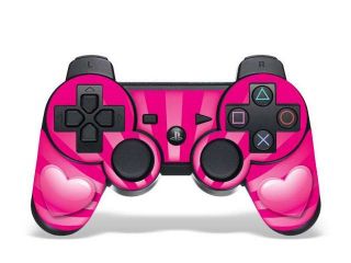 Sony PS3 PlayStation 3 Controller Skin   Hearts Pink
