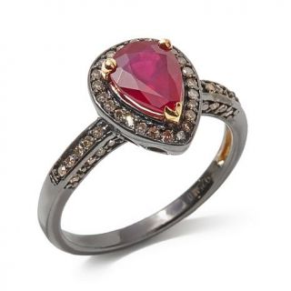 Rarities: Fine Jewelry with Carol Brodie Glass Filled Ruby and Champagne Diamon   7921557