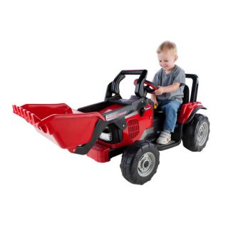 Peg Perego Case IH Power Scoop 12V Battery Powered Tractor