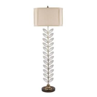 Titan Lighting 1 Light 38 in. Mirrored Leaves Lamp DISCONTINUED 684 32823