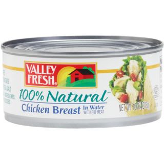 Valley Fresh 100% Natural White Chicken In Water, 12.5 oz