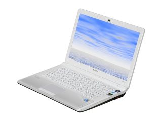 SONY Laptop VAIO CW Series VPCCW14FX/W Intel Core 2 Duo T6600 (2.20 GHz) 4 GB Memory 320 GB HDD NVIDIA GeForce GT 230M 14.0" Windows 7 Home Premium 64 bit