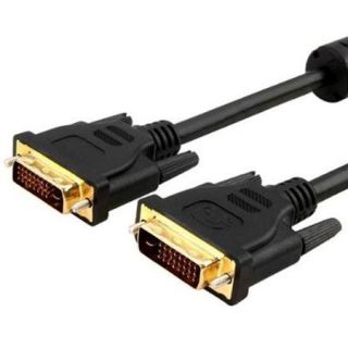 Fosmon DVI to DVI Cable 30AWG 1.2V DVI D Dual Link (24+1 Pin)   6ft   Black