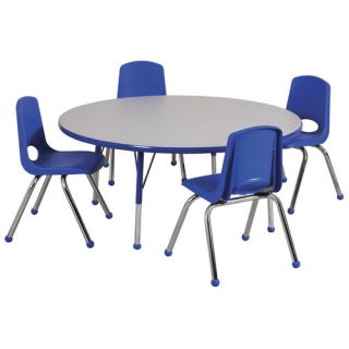 Piece 48 Round Classroom Table and 12 Chair Set