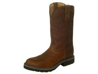 Twisted X Work Boots Mens Cowboy Leather 9 D Oiled Brown MCW0004