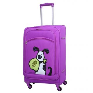 Money Doggie 24 Spinner Suitcase by Ed Heck