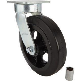 Strongway 8in. Swivel Kingpinless Rubber/Steel Core Caster — 900-Lb. Capacity  500   999 Lbs.