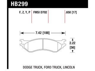 Hawk Performance HB299Y.650 Disc Brake Pad