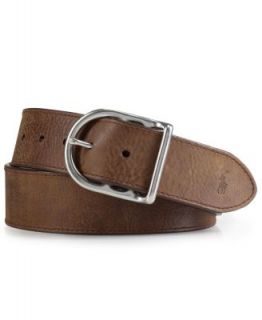Polo Ralph Lauren Accessories, Distressed Leather Centerbar Buckle