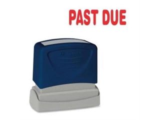 PAST DUE Title Stamp, 1 3/4"x5/8", Red Ink SPR60029