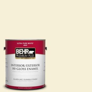 BEHR Premium Plus 1 gal. #W B 310 Glow Hi Gloss Enamel Interior/Exterior Paint 805001