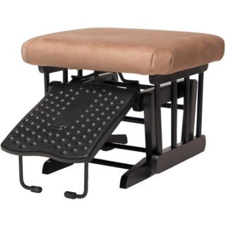 Dutailier Ultramotion Beige Microfiber Sleigh Glider Chair/ Ottoman