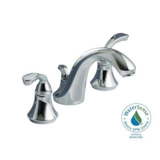 KOHLER Forte 8 in. 2 Handle Bathroom Faucet in Polished Chrome DISCONTINUED K R10273 4N CP
