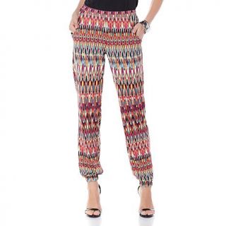 Slinky® Brand Printed Harem Pant with Pockets   7678753
