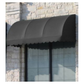 Awntech 76.5 in Wide x 36 in Projection Gray Solid Waterfall Window/Door Awning
