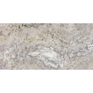 Anatolia Tile 4 Pack Silver Ash Travertine Floor and Wall Tile (Common: 12 in x 24 in; Actual: 24 in x 12 in)
