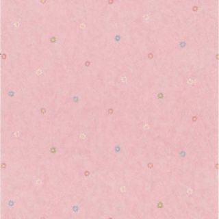 8 in. W x 10 in. H Abby Lee Pink Flowers Wallpaper Sample 443 KA49217SAM