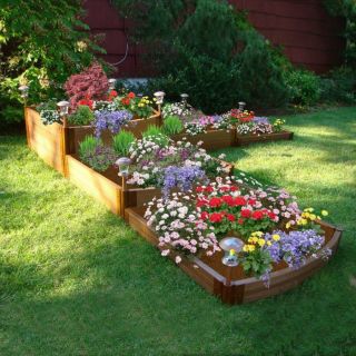 Scenery Solutions 144 in Brown Composite Raised Garden Bed