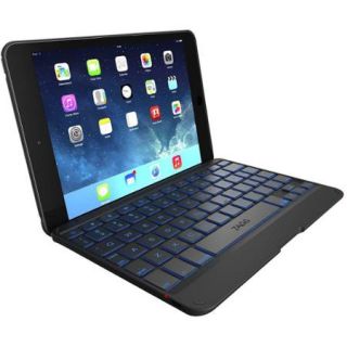 ZAGG Cover for iPad mini & iPad mini Retina , Hinged with Blacklit Keyboard   Space Grey