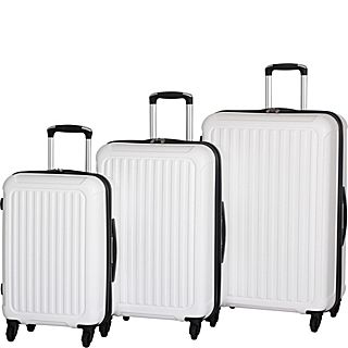 IT Luggage Pulsar Polypropylene 3 Piece Spinner Luggage Set