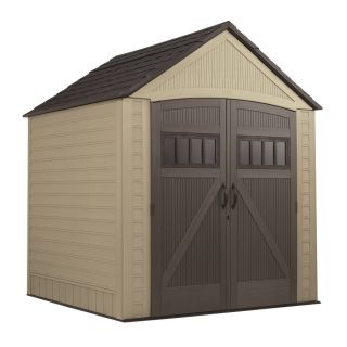 Rubbermaid Roughneck Gable Storage Shed (Common: 7 ft x 7 ft; Actual Interior Dimensions: 6.7 ft x 6.9 ft)
