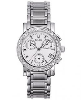 Bulova Womens Stainless Steel Bracelet Watch 33mm 96R19   Watches