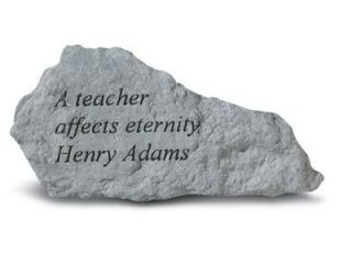 Kay Berry  Inc. 76920 A Teacher Affects Eternity   Garden Accent   7 Inches x 3.5 Inches