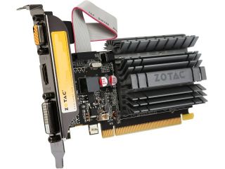 ZOTAC GeForce GT 730 DirectX 12 (feature level 11_0) ZT 71113 20L 2GB 64 Bit DDR3 PCI Express 2.0 x16 (x8 lanes) HDCP Ready Zone Edition Video Card