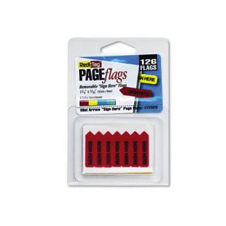 Redi Tag Corporation Sign Here Mini Arrow Page Flag, 126 Flags/Pack