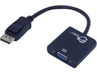 SIIG CB DP0N11 S1 DisplayPort to VGA Adapter Converter