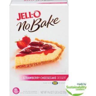 Jell O No Bake Strawberry Cheesecake Dessert Mix, 19.6 oz