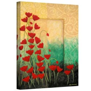 Herb Dickinson 'Poppi's Poppies' Gallery Wrapped Canvas 32x24