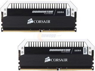 Open Box: CORSAIR Dominator Platinum 16GB (2 x 8GB) 288 Pin DDR4 SDRAM DDR4 3000 (PC4 24000) Memory Kit Model CMD16GX4M2B3000C15