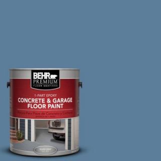 BEHR Premium 1 Gal. #PFC 58 Alpine Sky 1 Part Epoxy Concrete and Garage Floor Paint 93001