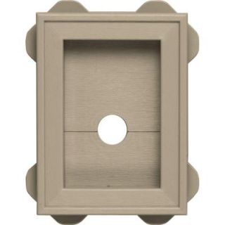 Builders Edge 5.5 in. x 8.625 in. #085 Clay Wrap Around Mounting Block 130130003085