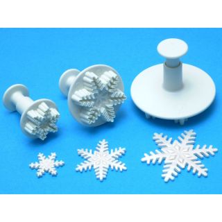 Plunger Cutter Set 3 Pieces Snowflake   15575578  