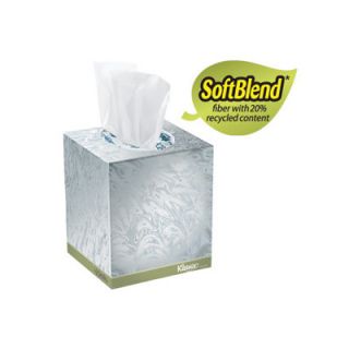 Kimberly Clark Kleenex Naturals Boutique Facial Tissue, 20% Recycled