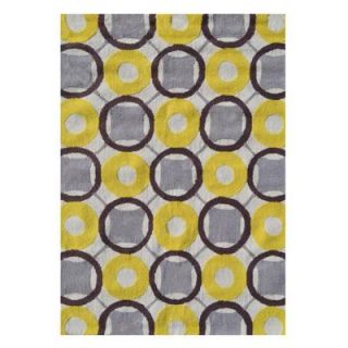 Filament Design Rounders Yellow 5 ft. x 7 ft. Indoor Area Rug PA0105D