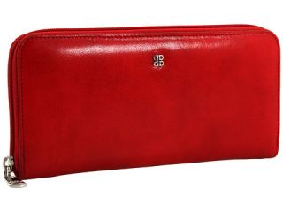 Bosca Old Leather Zip Around Wallet Red