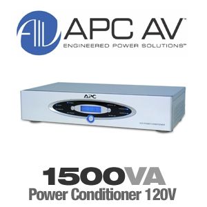 APC H15 AV Home Theater 1500VA Filter & Conditioner w/AVR   Silver