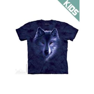 The Mountain Kids Purple 100% Cotton Wolf Fade Graphic Novelty T Shirt (XL)
