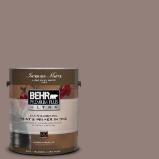 BEHR Premium Plus Ultra 1 gal. #750B 5 Castle Hill Flat/Matte Interior Paint 175401