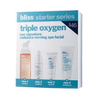 Bliss Triple Oxygen Radiance Revving Spa Facial Starter Series 4 piece