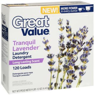 Great Value Tranquil Lavender Laundry Detergent, 9.75 lb