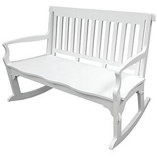 Poly Concepts, LLC Rocking Garden Bench; White