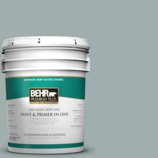 BEHR Premium Plus 5 gal. #N430 3 Garden Vista Semi Gloss Enamel Interior Paint 340005