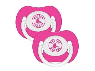 Baby Fanatic Pacifier 2 Pack   Pink Boston Red Sox