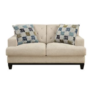Alcor Loveseat with 2 Pillows by Mercury Row