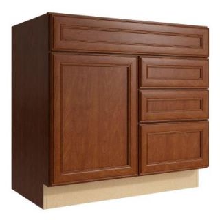 Cardell Boden 36 in. W x 34 in. H Vanity Cabinet Only in Nutmeg VCD362134DR3.AF5M7.C53M